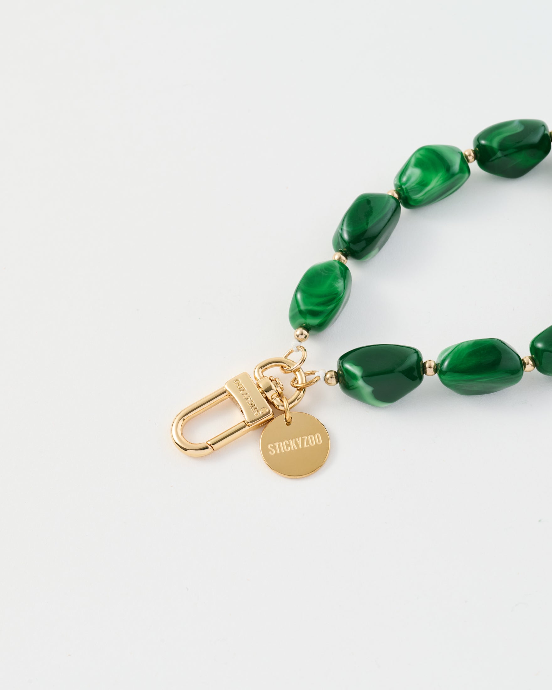 EMERALD MARBLE PHONE STRAP
