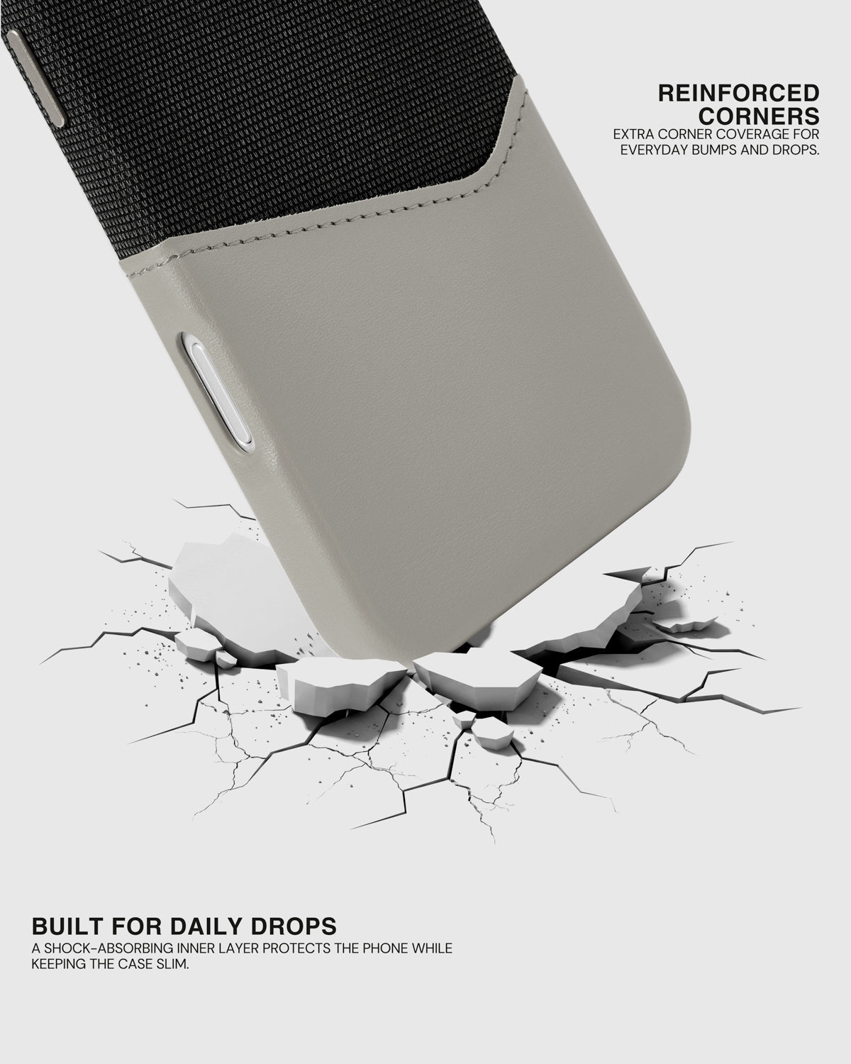 WALLET PHONE CASE — BLACK STONE