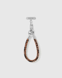 CARAMEL BRAID CROSS-BODY PHONE STRAP