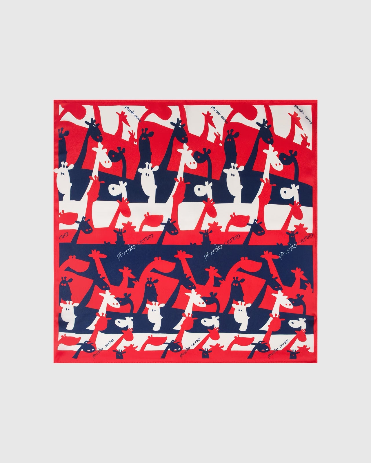 GIRAFFE PARADE SILK SCARF