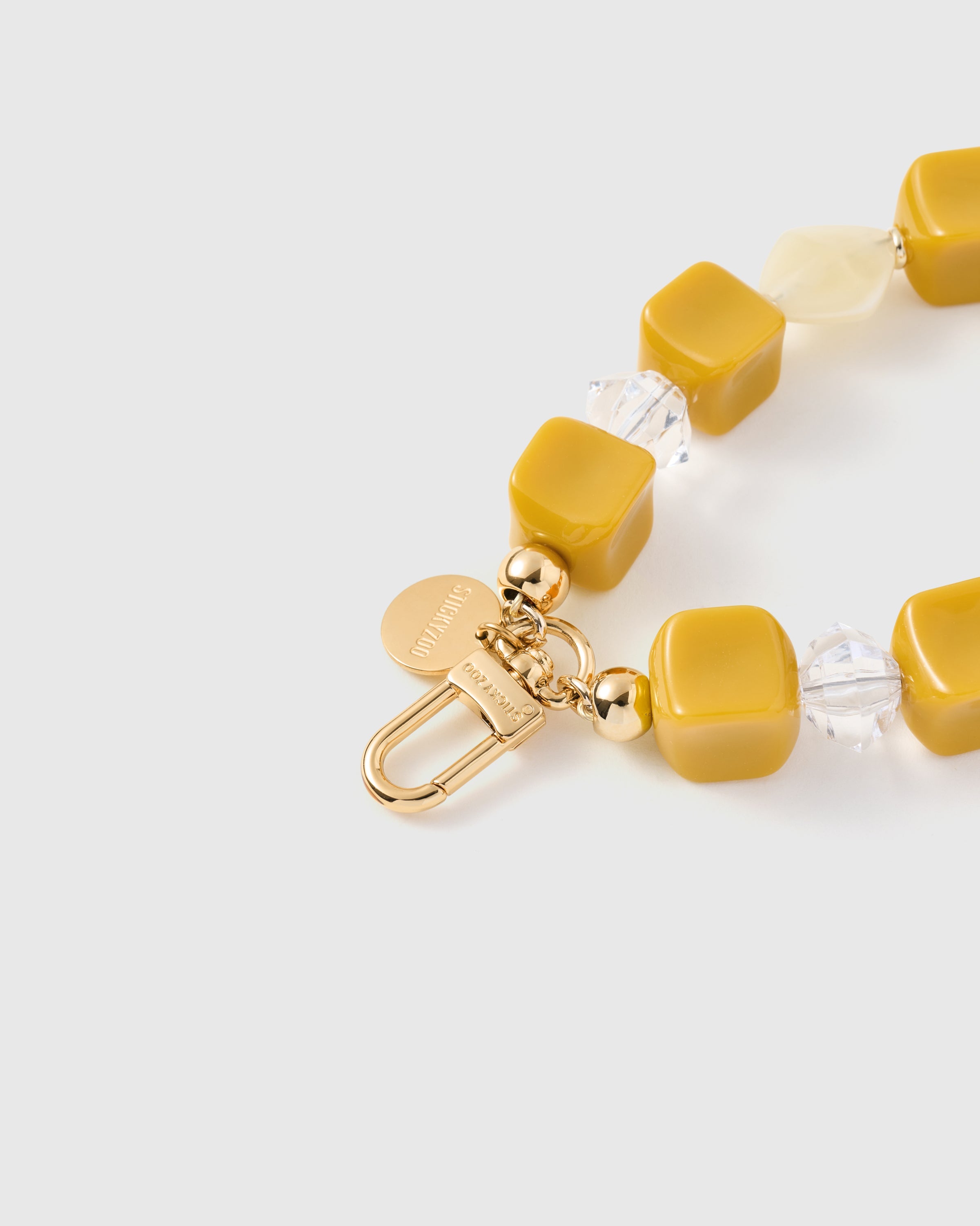 SAFFRON MARBLE MIX PHONE STRAP