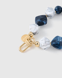 SAPPHIRE MARBLE CLUSTER PHONE STRAP