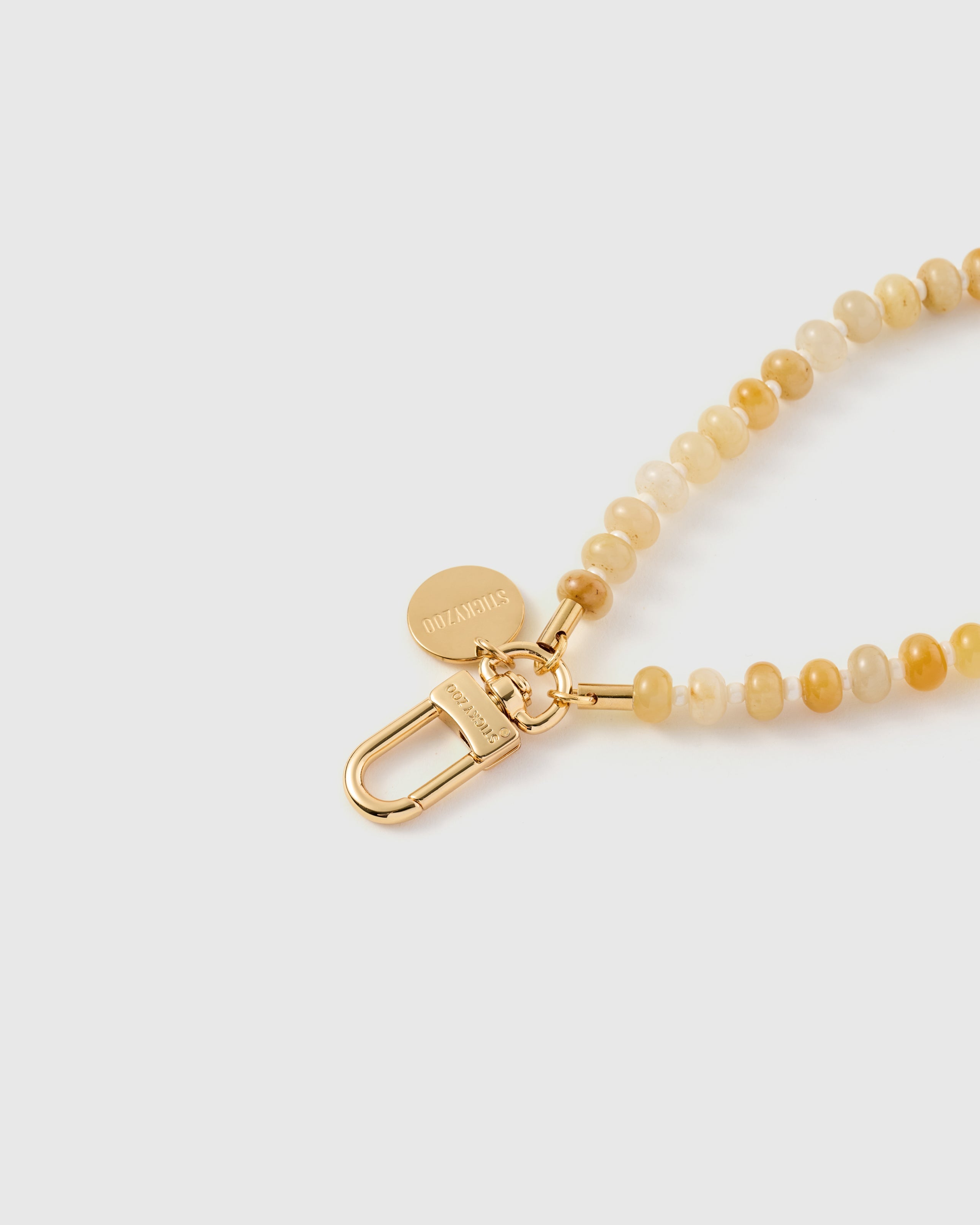 SAFFRON AGATE ORBIT PHONE STRAP