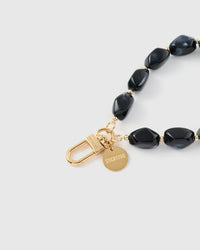 OBSIDIAN AGATE PHONE STRAP