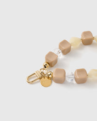 LATTE MARBLE MIX PHONE STRAP