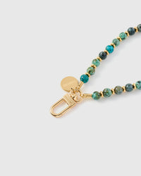 TURQUOISE SPECKLE ORBIT PHONE STRAP