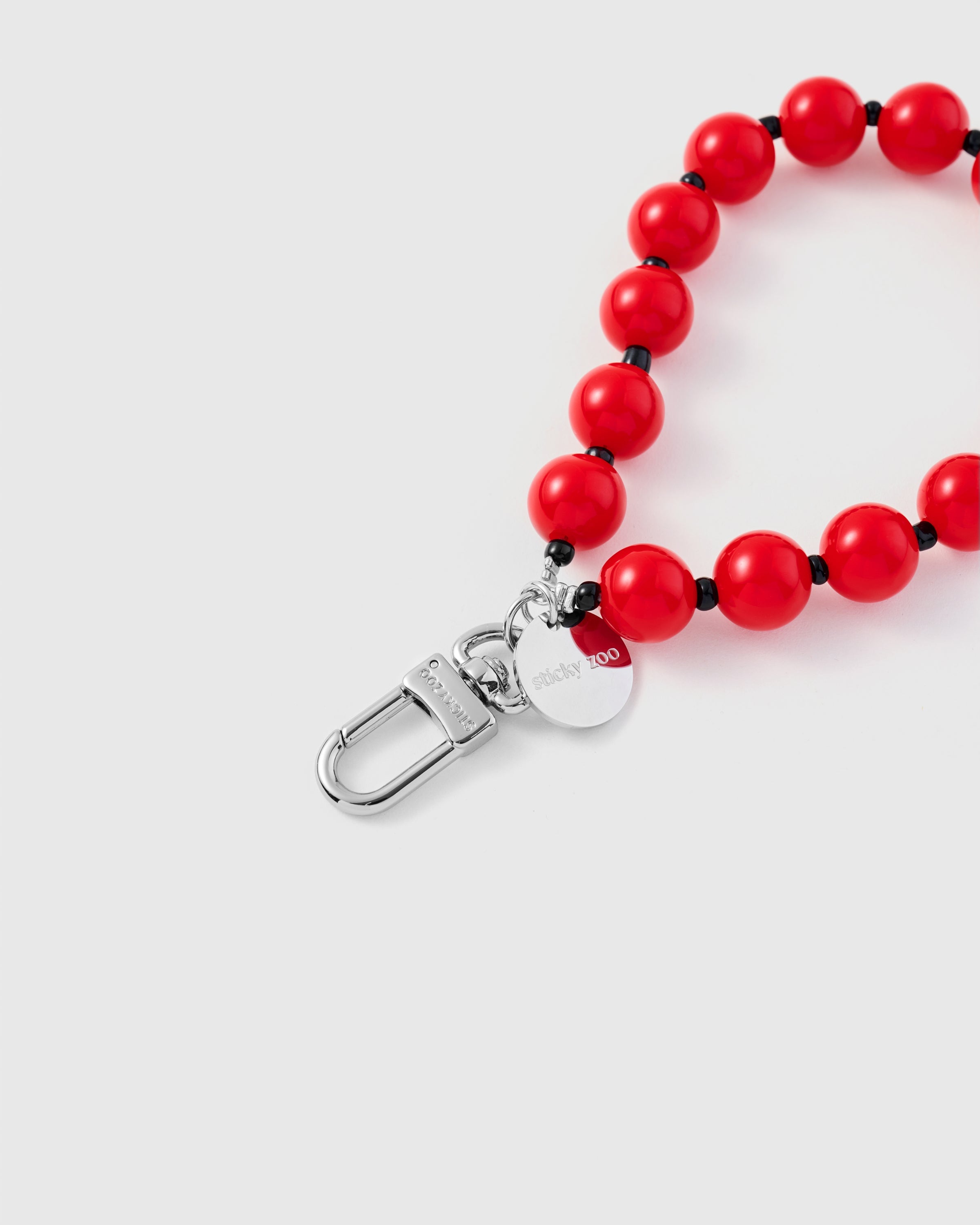 RED BEAD PHONE STRAP