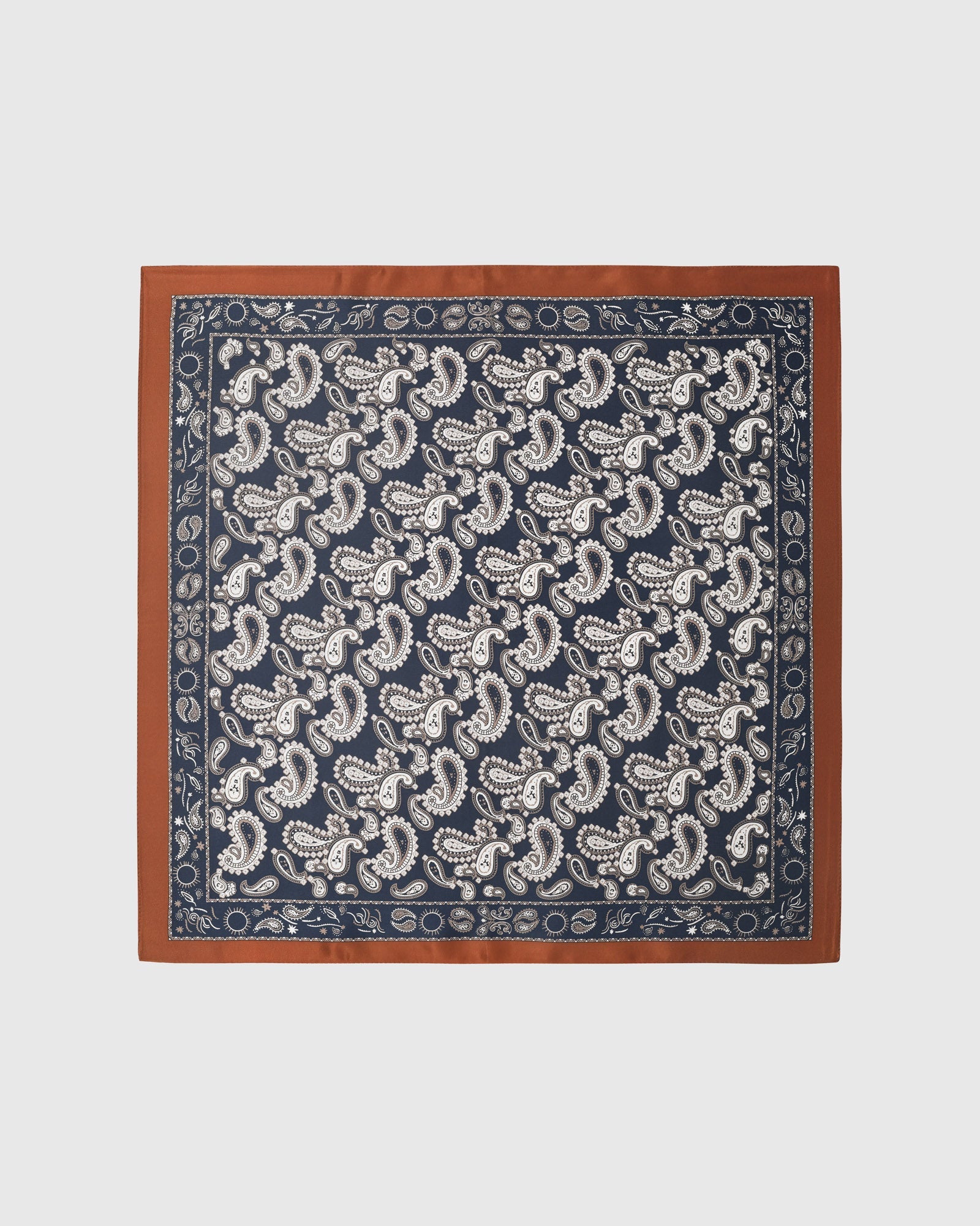 MIDNIGHT PAISLEY SILK SCARF
