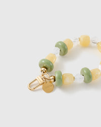LEMON LIME MARBLE MIX PHONE STRAP