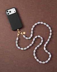 CLOUD MARBLE CROSS-BODY PHONE STRAP