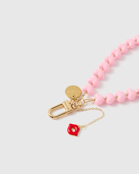 BUBBLEGUM HEART KISS PHONE STRAP
