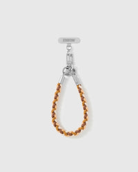 CHESTNUT BRAID CROSS-BODY PHONE STRAP