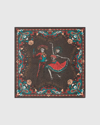 CALAVERA DANCE SILK SCARF