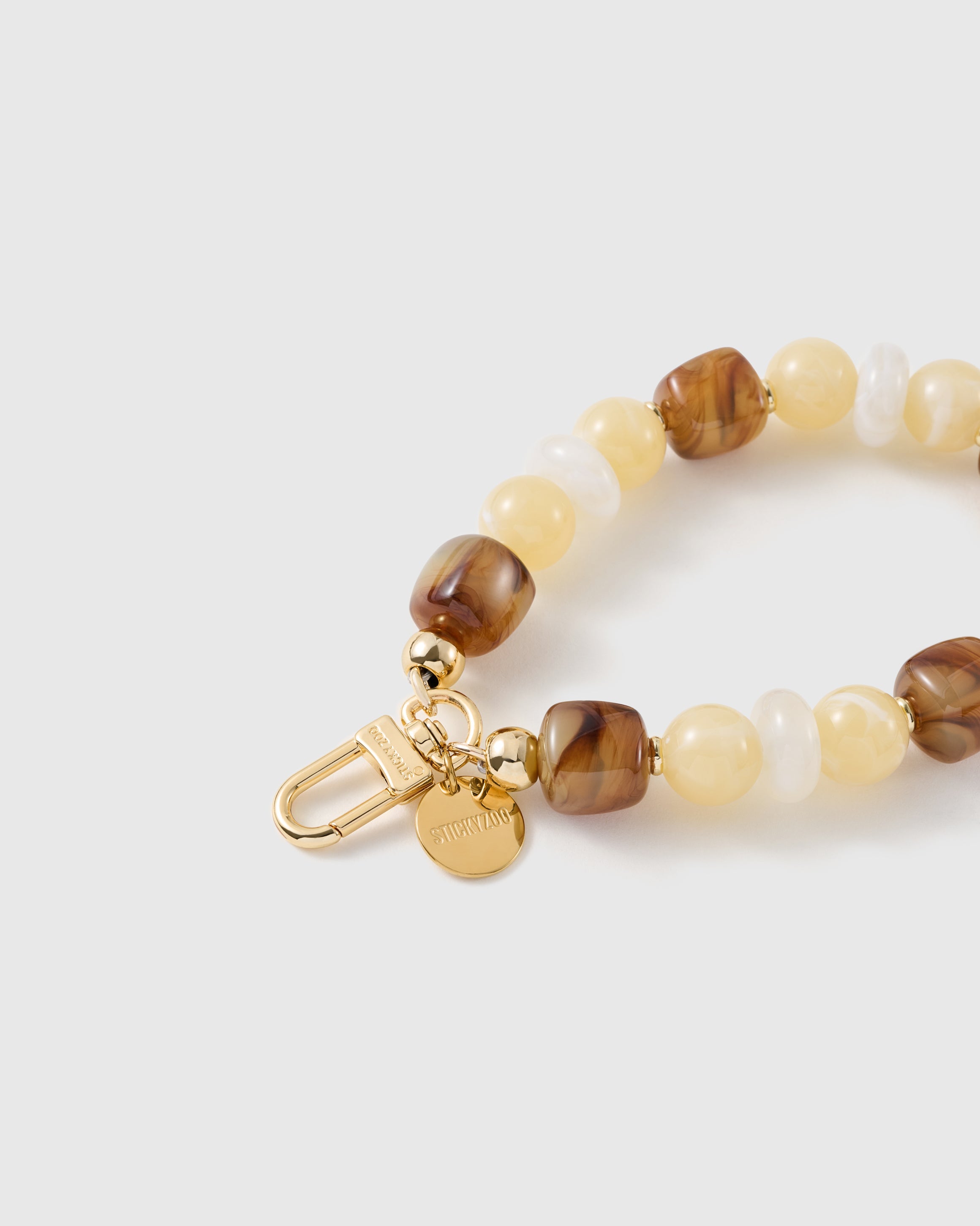 HONEY MARBLE MIX PHONE STRAP