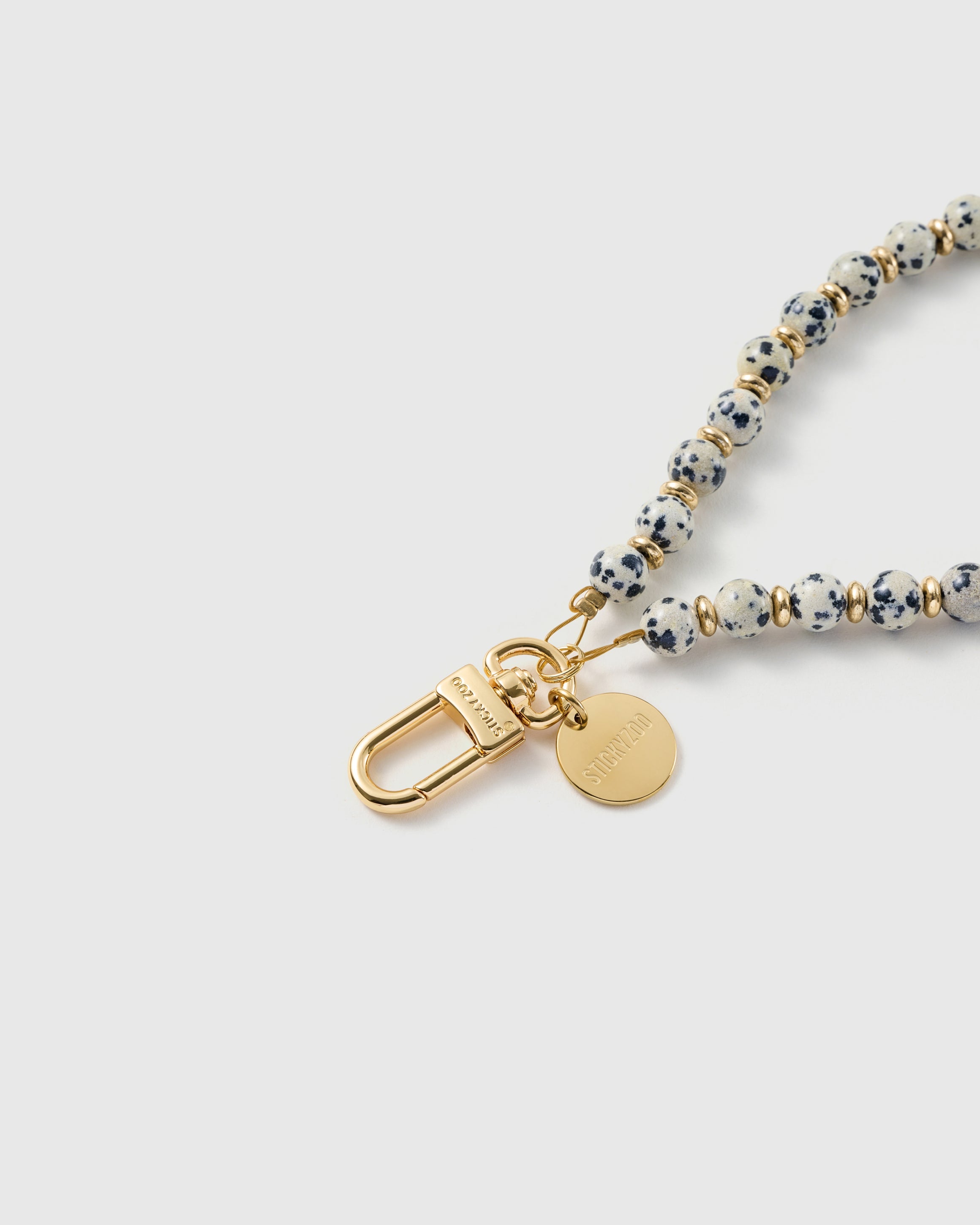 DALMATIAN BEAD PHONE STRAP