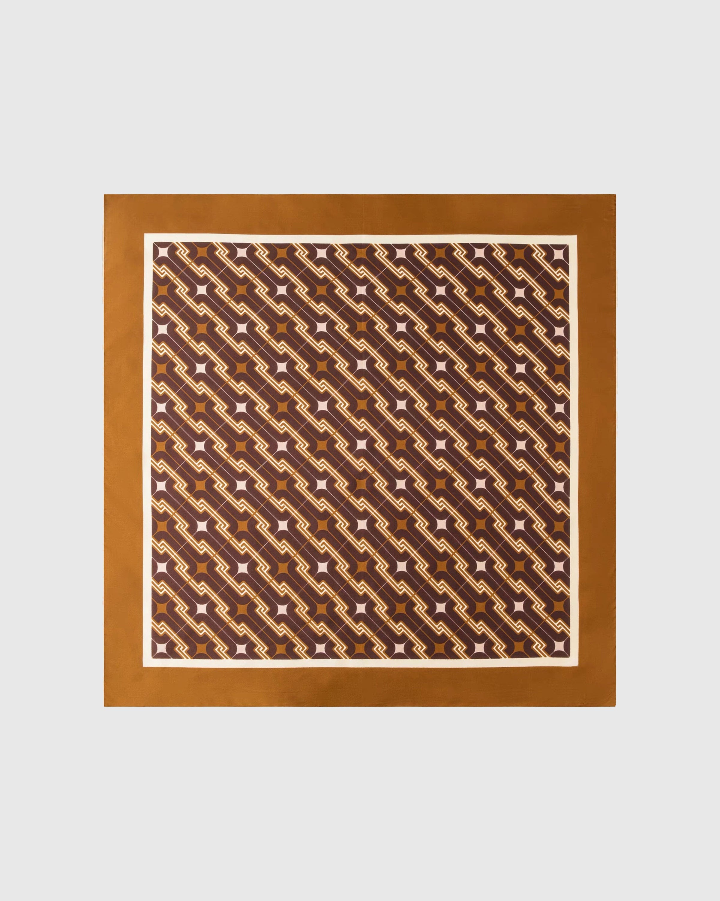 TOBACCO DECO SILK SCARF