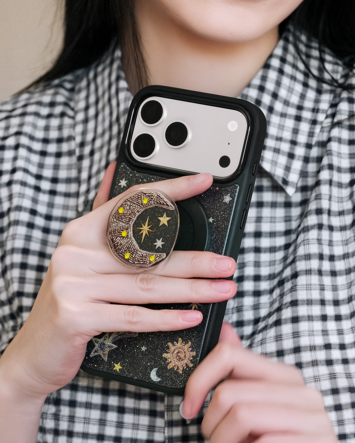 BEADED MOON PHONE CASE