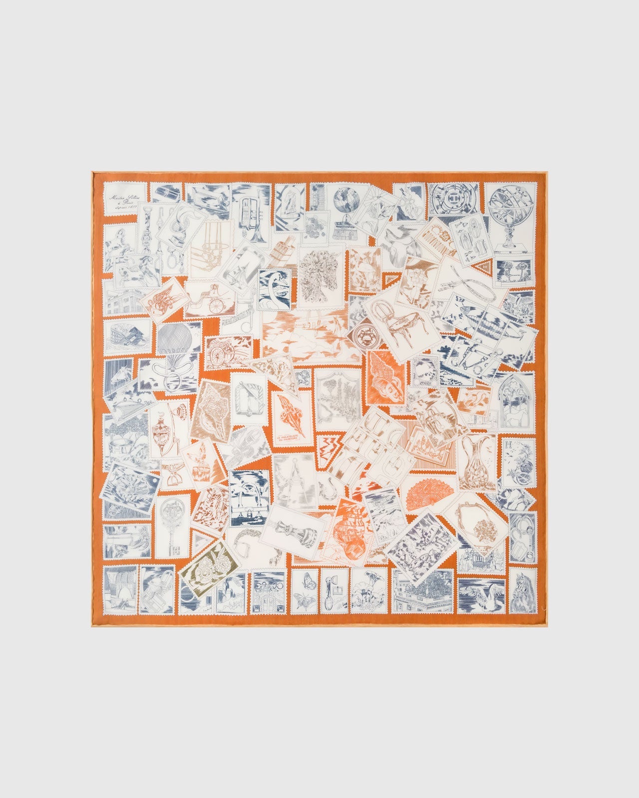 PHILATELIST SILK SCARF