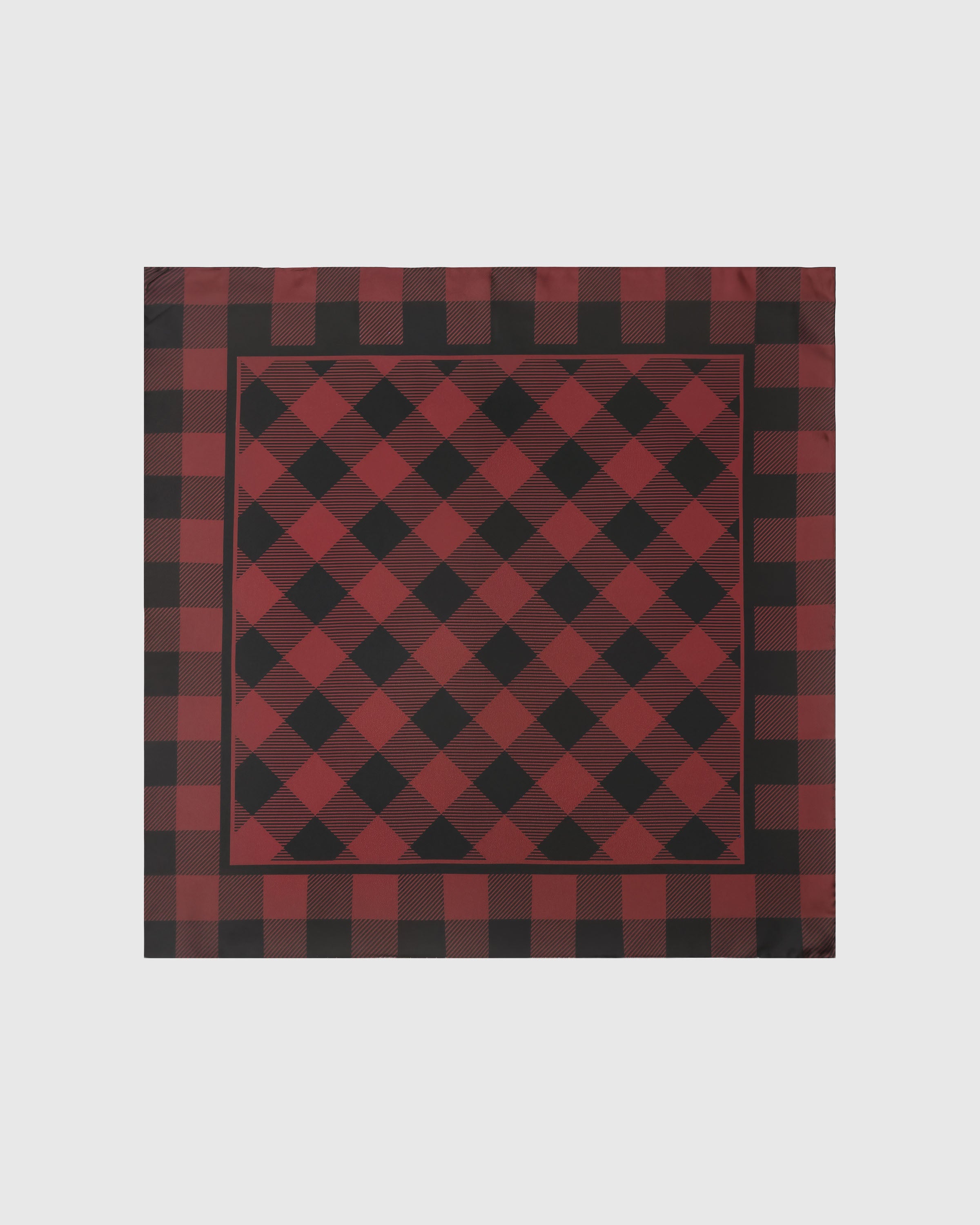 BUFFALO CHECK SILK SCARF