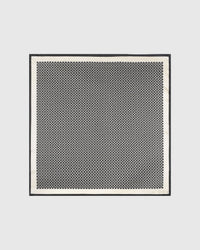 CHAIN LINK GRID SILK SCARF