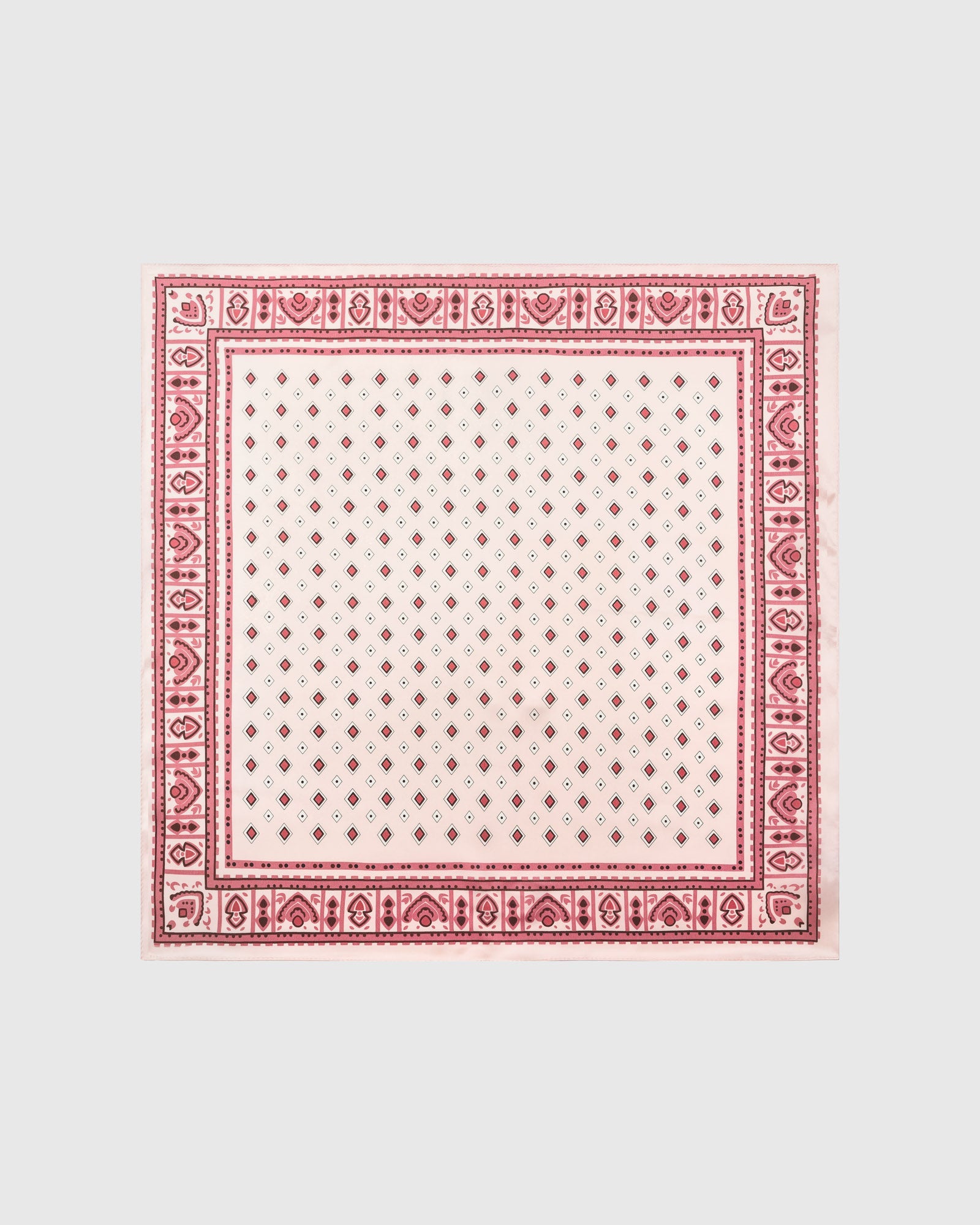 ROSEWATER TILE SILK SCARF