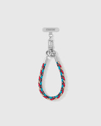 SCARLET BRAID CROSS-BODY PHONE STRAP