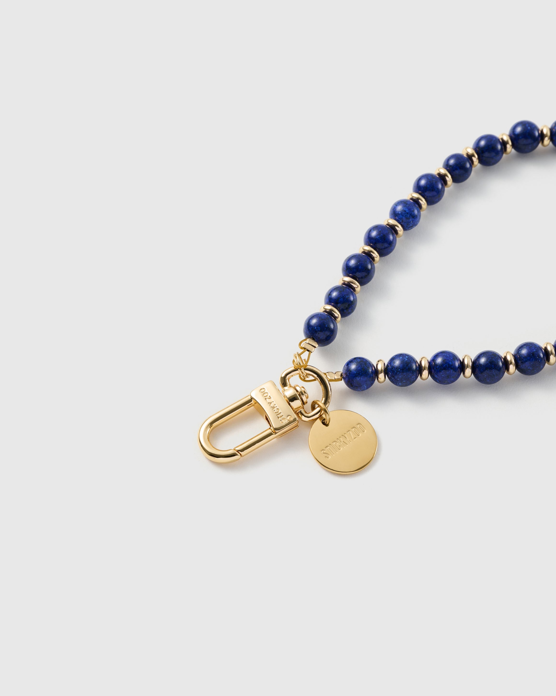 COBALT BEAD PHONE STRAP