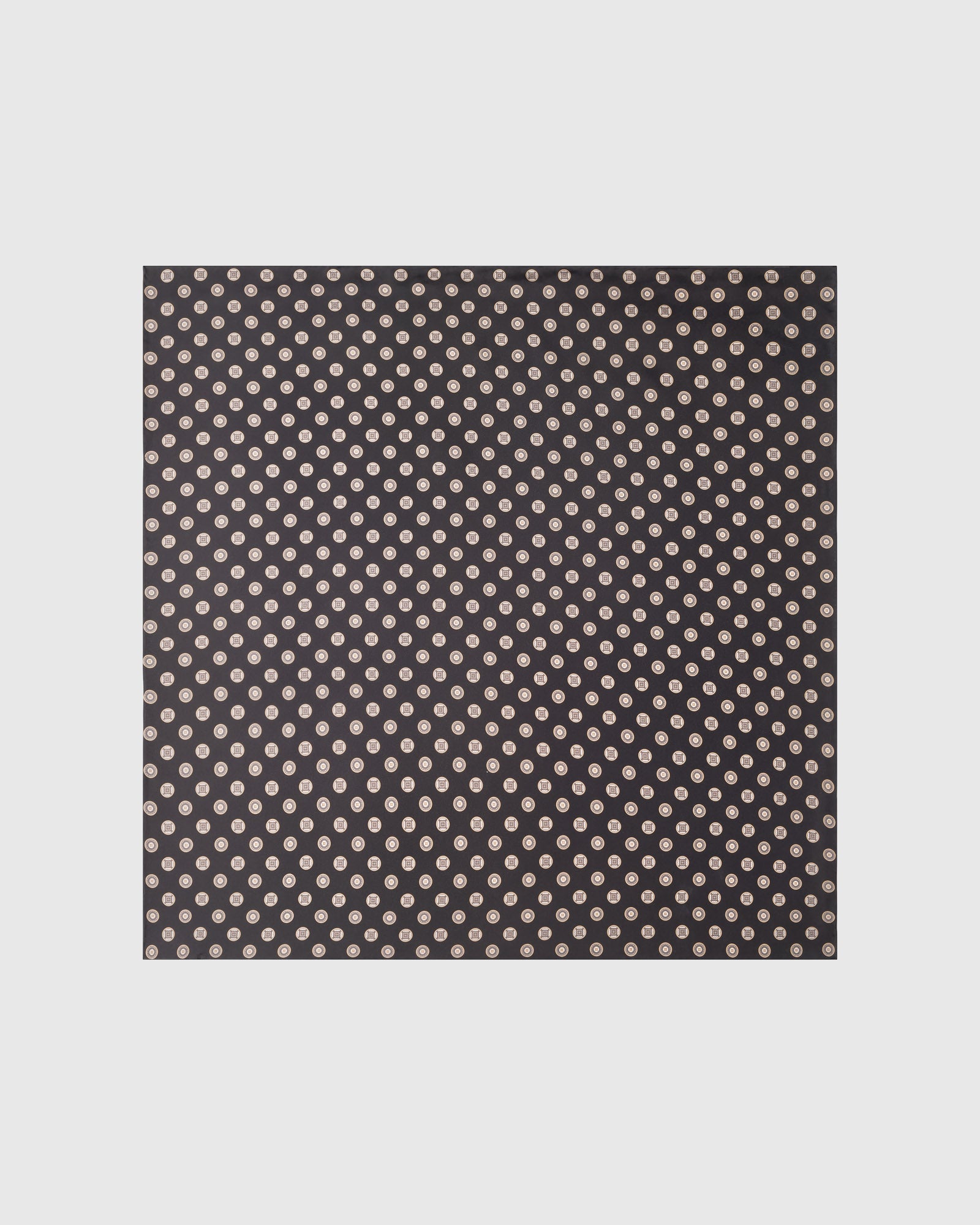 OBSIDIAN COIN SILK SCARF