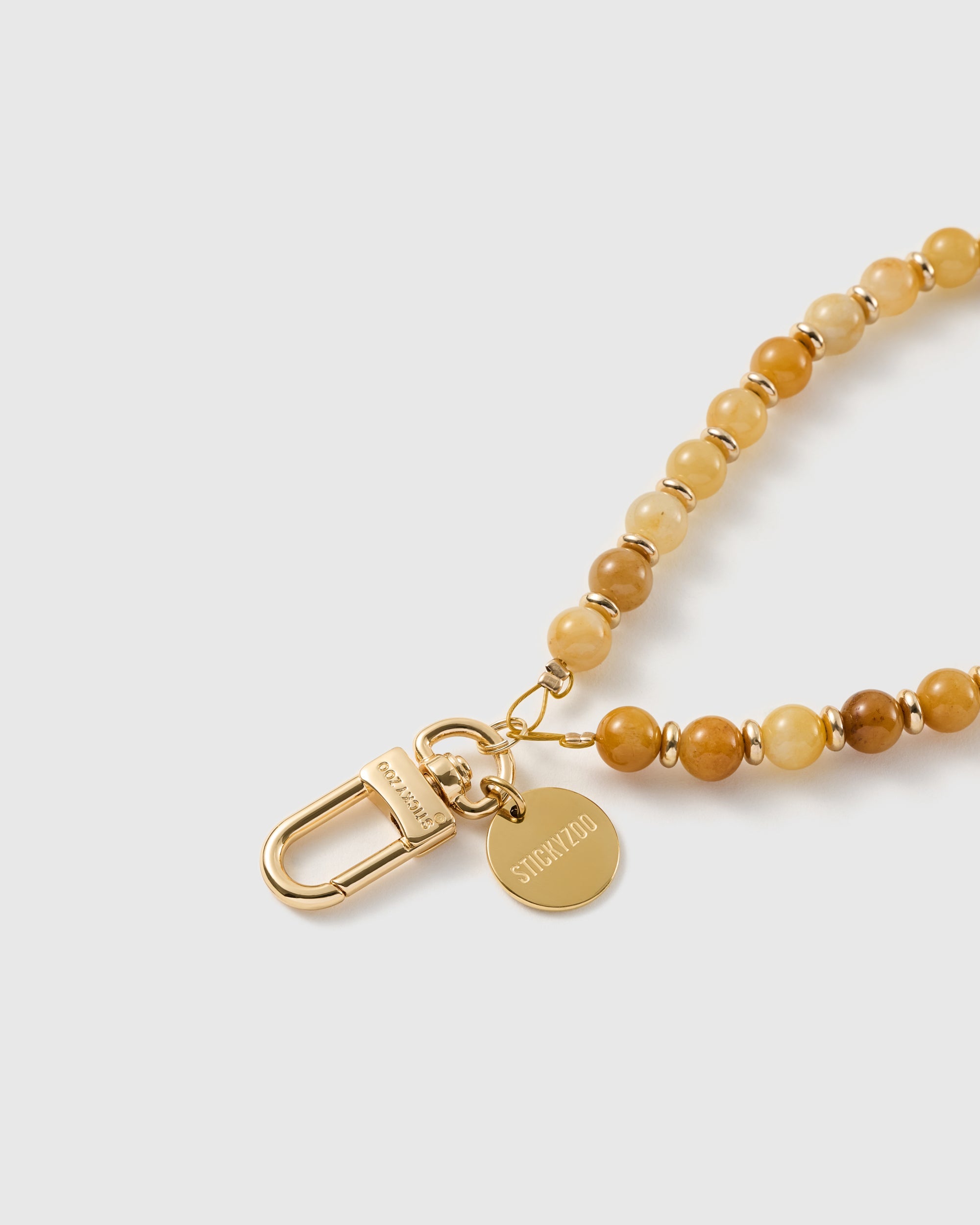SAFFRON STONE PHONE STRAP