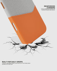 WALLET PHONE CASE — GREY ORANGE