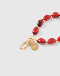 RUBY SMOKE AGATE PHONE STRAP