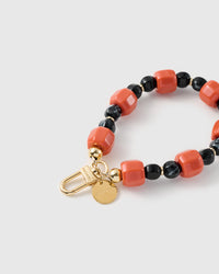 EMBER NOIR MARBLE MIX PHONE STRAP