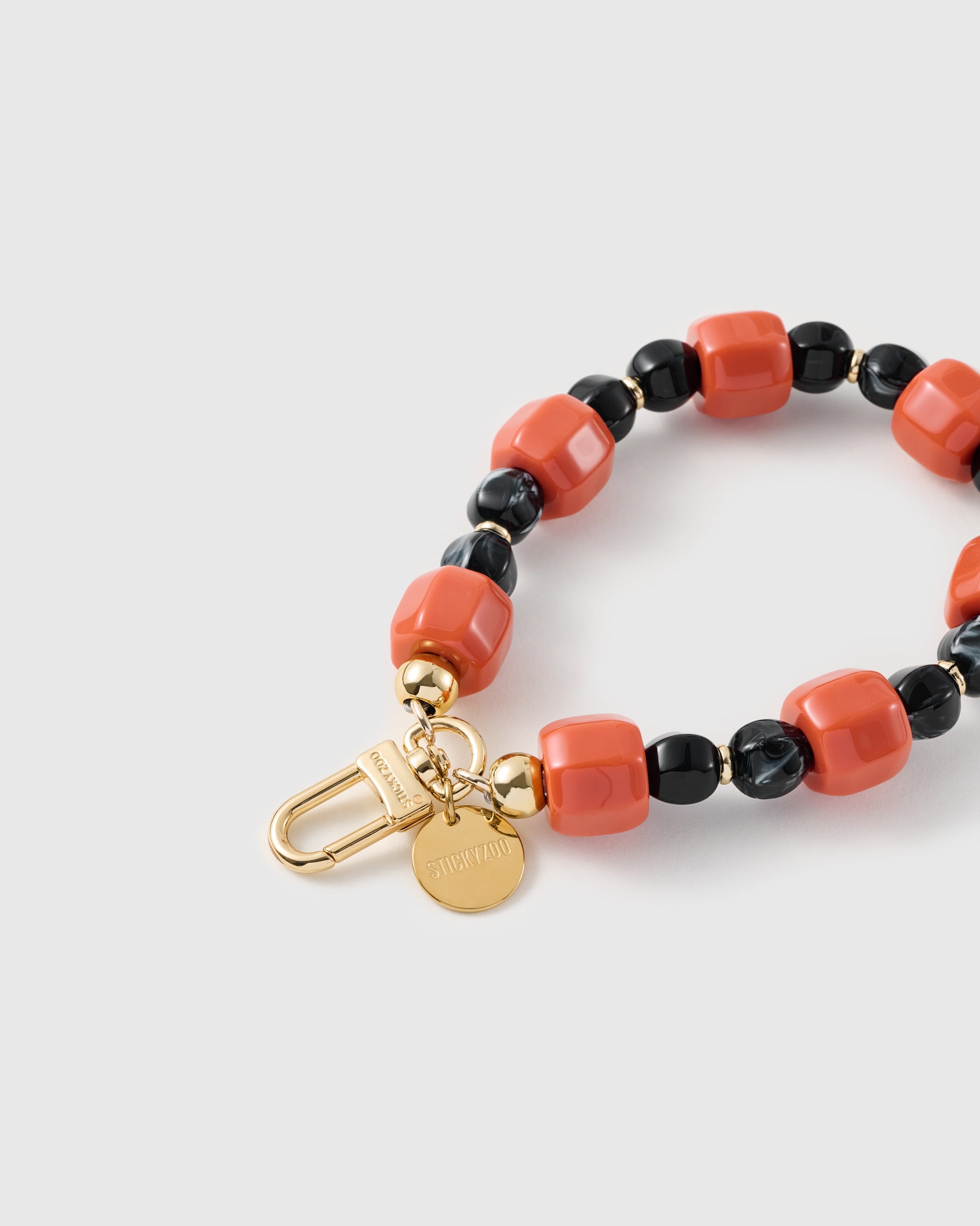 EMBER NOIR MARBLE MIX PHONE STRAP