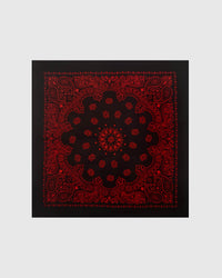 MIDNIGHT BANDANA SILK SCARF