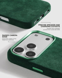ALCANTARA PHONE CASE — EVERGREEN