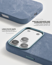 DENIM PHONE CASE — BLUE