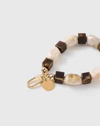 COCOA MARBLE MIX PHONE STRAP