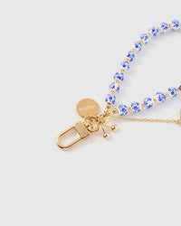 PORCELAIN BLOOM CHARM PHONE STRAP
