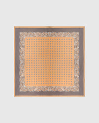 AMBER FOULARD SILK SCARF