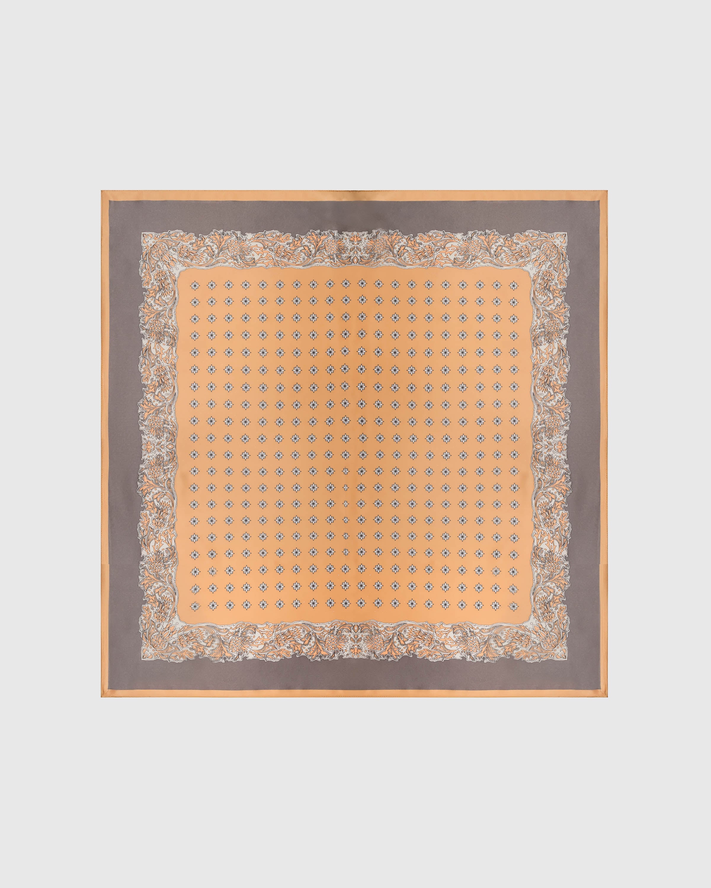 AMBER FOULARD SILK SCARF