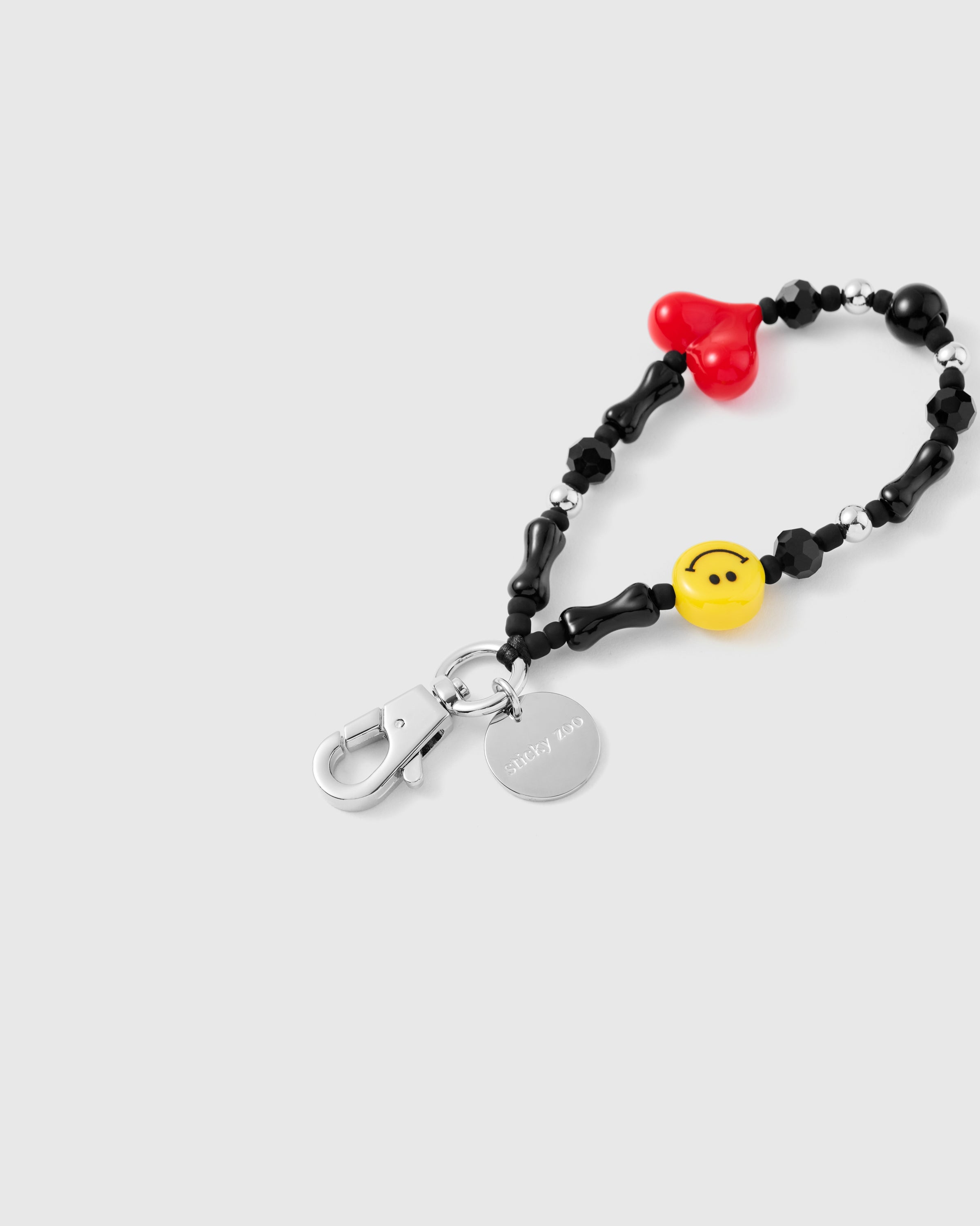 SMILEY HEART PHONE STRAP