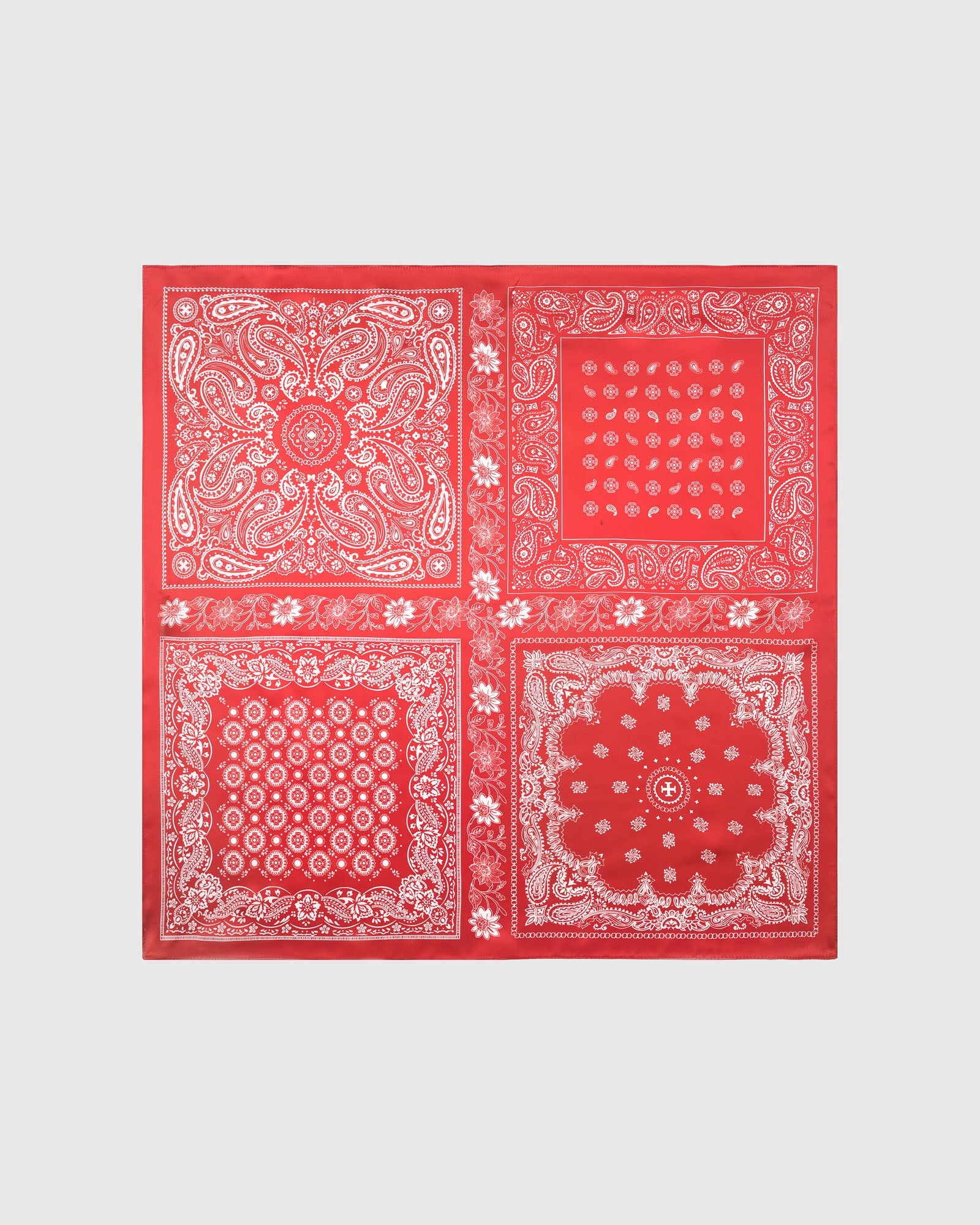 ROUGE BANDANA SILK SCARF