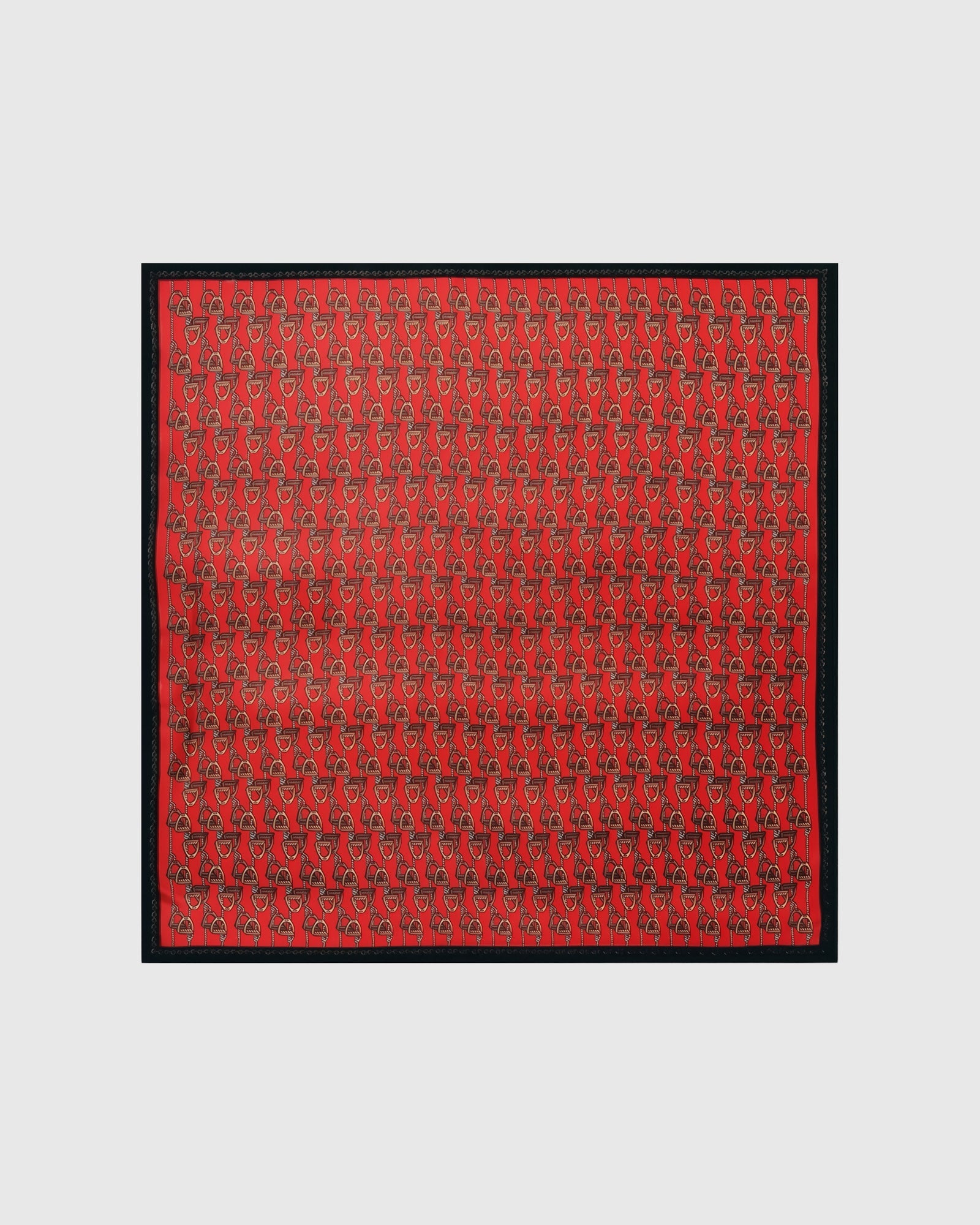 EQUESTRIAN STIRRUP SILK SCARF