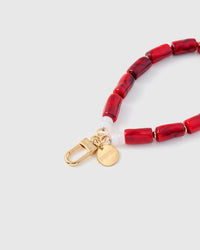 RED STONE PHONE STRAP