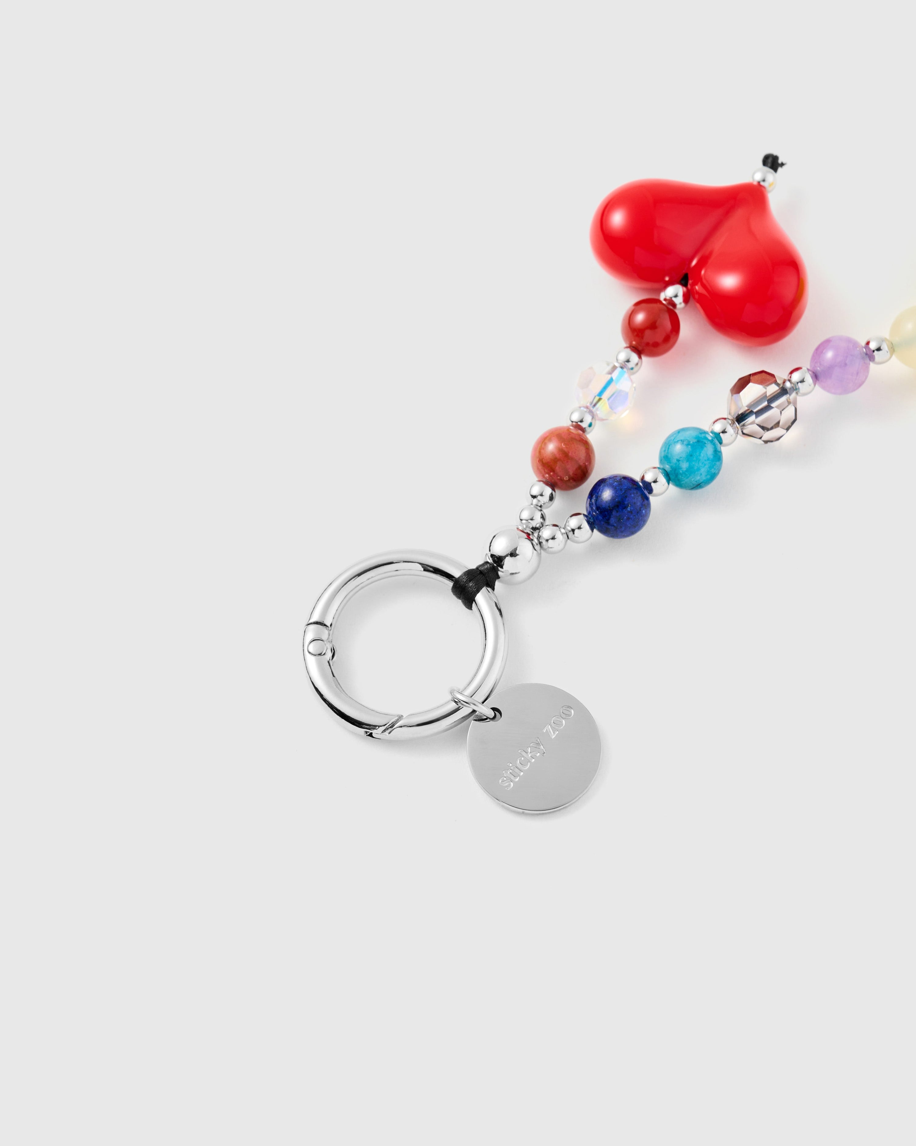 SMILEY HEART PHONE STRAP