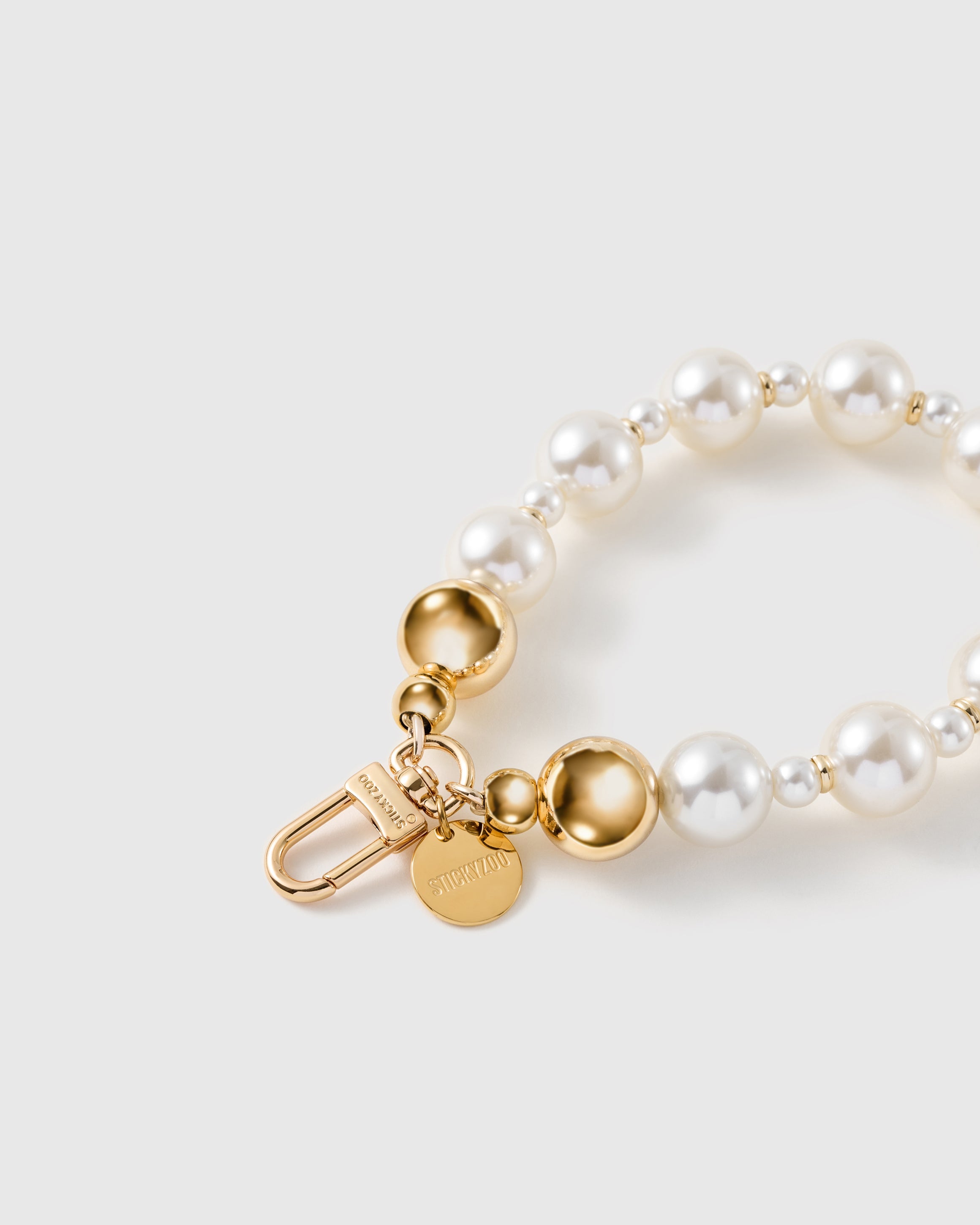 GOLDEN PEARL PHONE STRAP