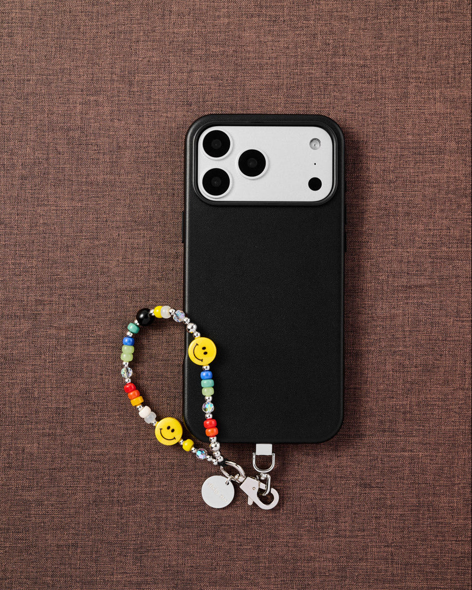 RAINBOW SMILEY PHONE STRAP