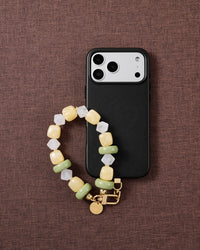 LEMON LIME MARBLE MIX PHONE STRAP