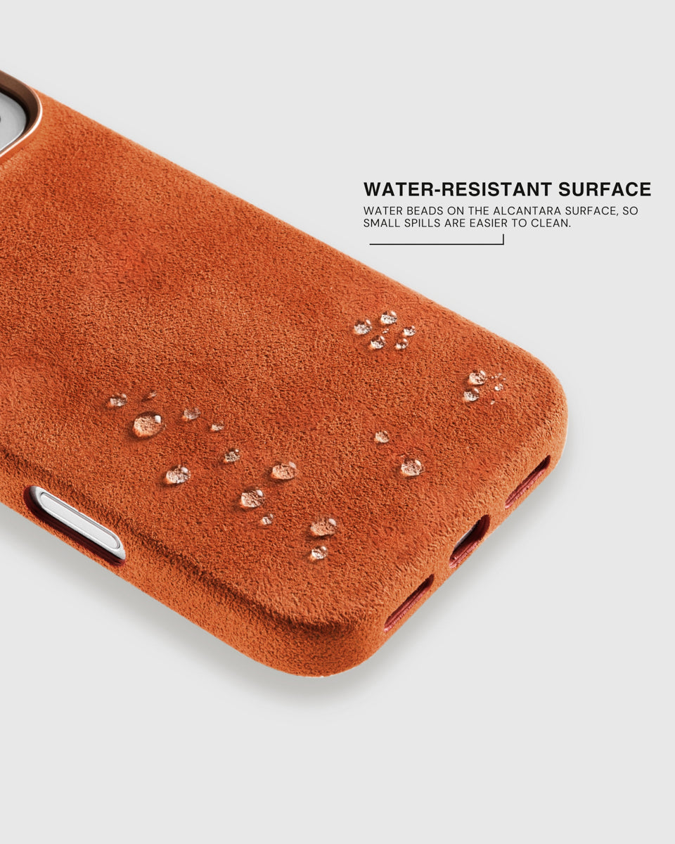 ALCANTARA PHONE CASE — EMBER