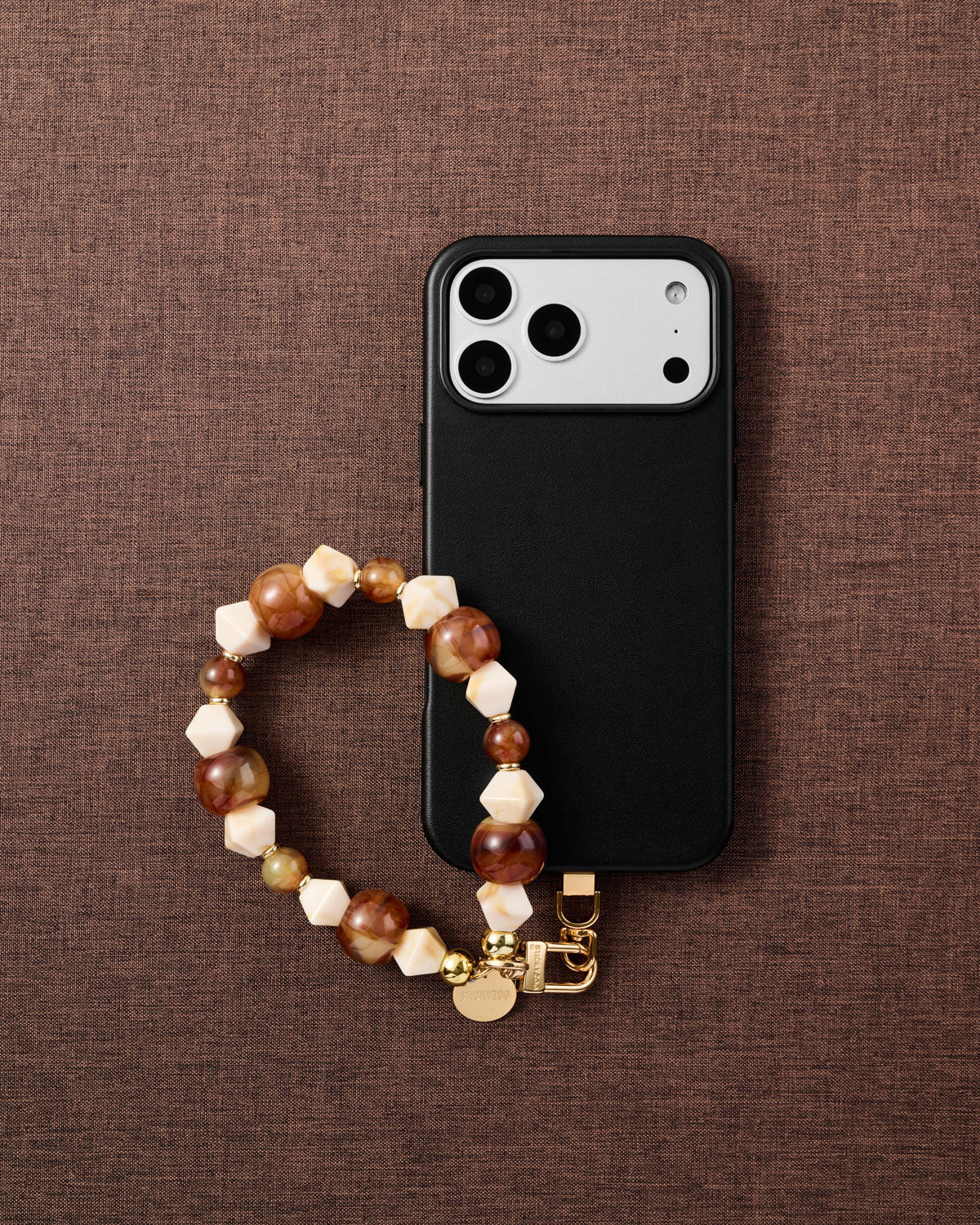 AMBER MARBLE PHONE STRAP